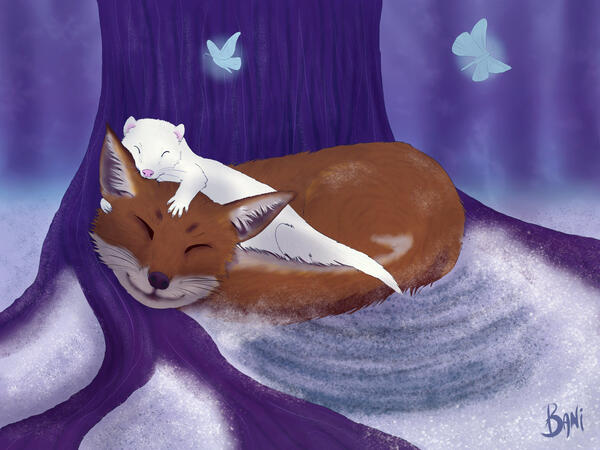 Fanart for "At Night I Rose and Fell" by @Yabancreations
